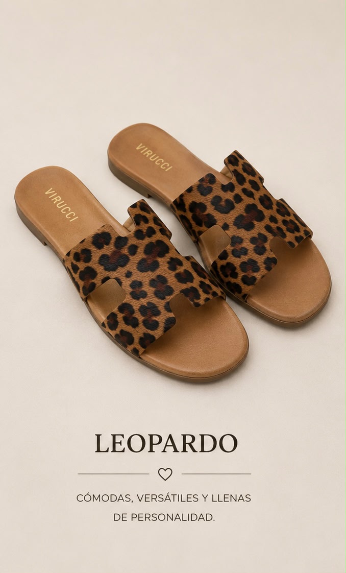 Sandalias leopardo